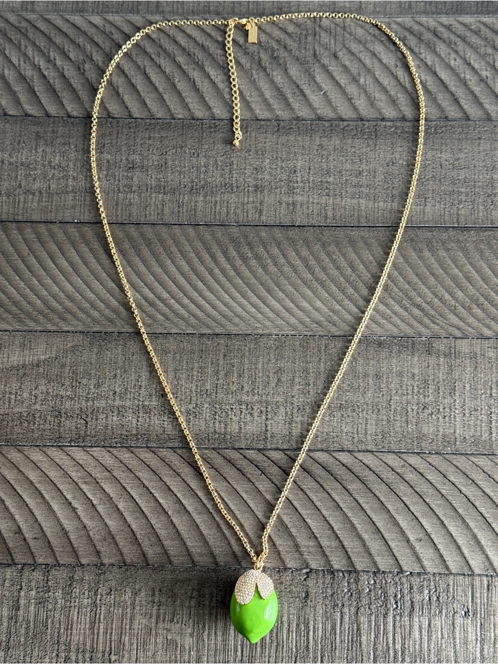 Kate Spade New York "Out of Office" Lime Pendant Necklace - Women’s Jewelry